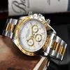 Luxe R olax horloges prijs Platform Business Six Pin Quartz horloge roestvrij met geschenkdoos