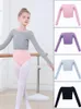 Vêtements de scène vêtements de danse pour enfants pull à épaules dénudées filles vêtements d'exercice automne hiver Ballet châle petit manteau