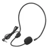 Portable Mini Microphone 3.5mm Stereo Wired Mic Headphone For Speaker Head Microphones Loundspeaker Lecture Teach Headset