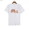 Herren-T-Shirt 2023 Shirs Shir Palms Palmangel Ciy Designer Limied Inkje Graffii Leer Prining Damen Sailboa Kurzarm-T-Shirts 5e6v
