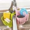 Nouveau évier étagère savon porte-éponge accessoires de cuisine ustensiles organisateur sac réglable Snap étagère de rangement salle de bain vidange panier