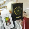 Jeux de plein air Activités Tarot Cartes de haute qualité Dnd Deck Box 12x7cm Grande taille Prédictions uniques Black Moon Divination Classic Astrologia 230715