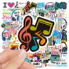 50pcs Cute Motivational Music Notes Stickers Cute Inspirational Phrases Graffiti sticker Kids Toy Skateboard car Motorcycle Bicycle Sticker Decals Wholesale