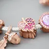 ビーズはオリジナルのパンチャームブレスレット女性レッドエナメル消火栓保護保護シールドDiy Jewelry for Firemenギフト