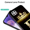 Samsung A22 Case Telefon Geri Kapak Galaxy A22S 5G 4G Galaxya22 A 22 Siyah TPU Kasa Altın Harfler