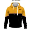 Erkek Hoodies Sweatshirts MCL F1 Takımı Kısa kollu yarış fan Hoodie Mavi Sürücü Tema Anı Hoodie Körfez Yağı Marka Yaz