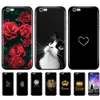 För iPhone 5S 5 S SE 2016 4.0 "Fall kiselmjukt telefonomslag på Apple iPhone 6s 6 Plus Funna Coque Shell Bumper Black TPU -fall