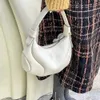 Kunogigi basebollväska guno gigi stora underarm små kvinnor axel crossbody handväska halva mån axillär äkta läder lyxkoppling
