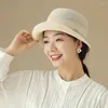 Wide Brim Hats Straw Hat Women Summer Sun Beach Accessory UV Protection Pearls Breathable Soft Foldable Cap For Holiday Luxury
