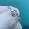 Collane con ciondolo Anello ShangJie Raw Moissanite 2023 Nuovo argento placcato Pt950 Oro 1 Anello di fidanzamento Diamante