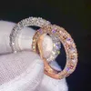 Band Rings Factory Custom Luxury Jewelry 925 Silver VVS Moissanite Diamond hip hop Ring star Iced Out Letter Ring Men