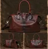 Duffel Bags Luufan Vintage Подличная кожаная дорожка для мужчин мягкий коров