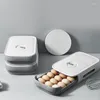 Botellas de almacenamiento Cocina Caja de huevos Tipo de cajón Organizador Contenedor Nevera Conservación de alimentos frescos Soporte de bandeja de gran capacidad