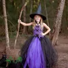 Kostium motywu dziewczyny sukienka Tutu Carnival Halloween Cosplay Witch for Kids Party Dzieci Ubranie 1301J