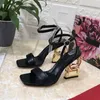 Fashion Designers sandals womens platform outdoor shoes top Quality Patent leather famous designer Shoes party wedding Ankle strap high heel sandals 35-43