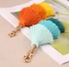 Boho colorido multicamada bolsa de borla chaveiro chaveiro feito à mão bolsas penduradas joias da moda atacado