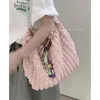 Sacs de soirée mode sac à bandoulière pour femmes concepteur plissé seau polyvalent léger grande capacité sac à main Ins tendance fourre-tout