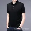 Herrpolos kort ärm t-shirt 2023 sommar bomullstopp polo t-shirt för män klädföretag avslappnad lös tshirt manlig tunn kamisetas