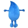 2019 Remise usine adulte bleu Costumes de mascotte goutte d'eau Déguisements Costumes de bande dessinée 229G