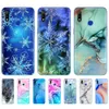 Do Realme 3 Case Soft Silicon TPU tylna okładka telefonu Oppo Pro Realme3 3Pro Marble Snow Flake