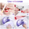 Sèche-ongles Lampe à LED UV pour ongles Lampe de manucure pour sécher tous les vernis à gel avec 39 LED Lampe à ongles à séchage rapide avec minuterie Capteur intelligent 230715