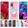 For Samsung Galaxy Note 20 Ultra Case Painted Silicon Soft TPU Back Phone Cover Bumper Protective Coque