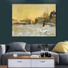 Snow Effect The Street in Argentuil Claude Monet Painting Handmade Oil Reproduction Landscape Canvas Art High Quality