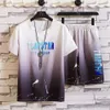 Męskie dresy letnie garnitur 2 sztuki Sportswear Shorts Shorts Street Street Clothing 3D Printed Fashion Tshirt Reg 230715