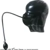 Black Sexy Latex Hoods kostymtillbehör med uppblåsbara munkulgummmasker och rör Handpump plus storlek 0049186T