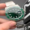 R OLAX 8A Replica Watches 판매 용 고품질 시계 녹색 물 고스트 블랙 시계 엔드 완전 자동 기계 남성 방수 고급 선물 상자