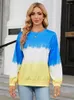 Vrouwen Truien 2023 Herfst Tie Dye Truien Vrouwen Mode O Hals Lange Mouwen Streetwear Losse Tops Vrouwelijke Plus Size casual Sweatshirts