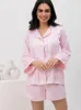 Kobiety z uwbici sutą pióra piżamy dla kobiet 2 -częściowe zestawy SAWALNE DOMOWE DOMOWE DOMOWE DO