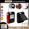 Otros productos electrónicos Panel de energía solar USB de 18 W Cargador solar Bombillas LED Kit generador de sistema doméstico Iluminación interior/exterior Antena FM BT Radio 230715