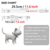 Gepersonaliseerde ID Tag Cat Collar Bell Gravure Safety Breakaway Small Dog Nylon Verstelbaar voor Puppy Kittens Ketting