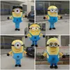 Costume mascotte minions di alta qualità per adulti Immagine reale al 100%2441