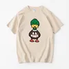 Kadın Tshirt İnsan Yapımı Tişört Erkekleri Kadınlar Harajuku Grafik Tshirt Japon Sokak Giyim Ördek Top Teed İnsan Yapımı Y2K Sevimli Kawaii Tees 230715