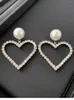 Dos Boucles D'oreilles Grand Amour Explosion Flash Oreille Clip Stud Coeur Europe Et Amérique Exagéré Mode Étranger