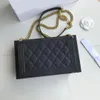 10A Classic Caviar Lambskin Geneine Leather Women Leach Mini Counter Bag مع صندوق محفوظات يد محفظة نسائية عبر الجسم حقائب المساء 80287