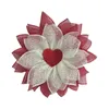 装飾花の夏のドアリースバレンタインデーパールリースクリエイティブカップルアニバーサリーデコレーションラブウェルカム
