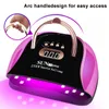 Nail Dryers 265W Lampara UV LED Nail Lamp for Drying Nails Pedicure 57 LEDs Nail Dryer Machine Professional LED UV Lampe for Manicure Salon 230715