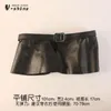 Belts Women Belt Leather European And American Style Ruffled Waist Seal Black Skirt Decorative Ultra Wide Short 2023 100CM