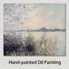 El Sena cerca de Argenteuil Claude Monet pintura arte impresionista lienzo pintado a mano decoración de pared de alta calidad