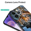 لـ iPhone 14 Pro Plus Case Max Phone Back Cover الناعم السيليكون الأسود TPU Lion Wolf Tiger Dragon