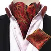 Bow Ties Men Paisley Silk Cravat Ascot Necktie Handkerchief Pocket Square Set Lot BWTHZ0238