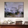 Campagne Paysage Toile Art Gare Saint-lazare Arrivée d'un Train Claude Monet Peinture Impressionniste Home Decor