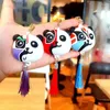 Keychains 2023 Söt panda Keychain Tassel Mask Pendant Chinese Style Women Car Key Chain Holder Luxury Bag Tillbehör