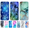 Voor Realme C20 Case 6.5 Inch Back Phone Cover OPPO Silicon Soft TPU Bumper Tas Marmer Sneeuwvlok Winter Kerst