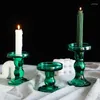 Mum Tutucular Roman Sütun Cam Candlestick Ev Dekoru Tutucu Romantik Düğün Centerpieces Tablo Konteynerleri Mumlar