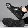 Безопасная обувь черная кожаная водонепроницаемая рабочая обувь для мужчин стальные носки офисные ботинки неразрушаемая строительство мужские ботинки обувь 230715
