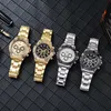 8A Kwaliteit Ro-lxx horloges online winkel Herenmode mechanisch stalen band horloge Waterdicht Zwart Water Ghost Kalender Quartz Cadeau met geschenkdoos